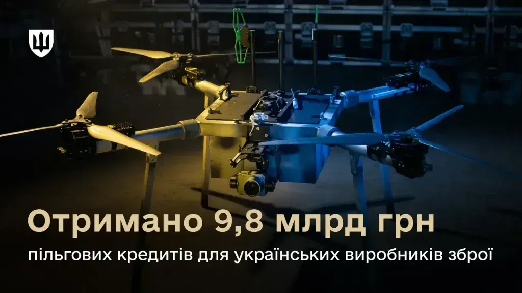 Українські зброярі отримали 9,8 млрд гривень пільгових кредитів у межах державної підтримки ОПК