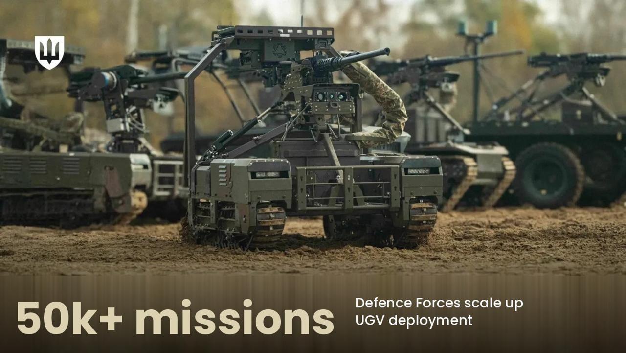 Ngvs Ug UGVs Complete Over 50,000 Missions since January 2026